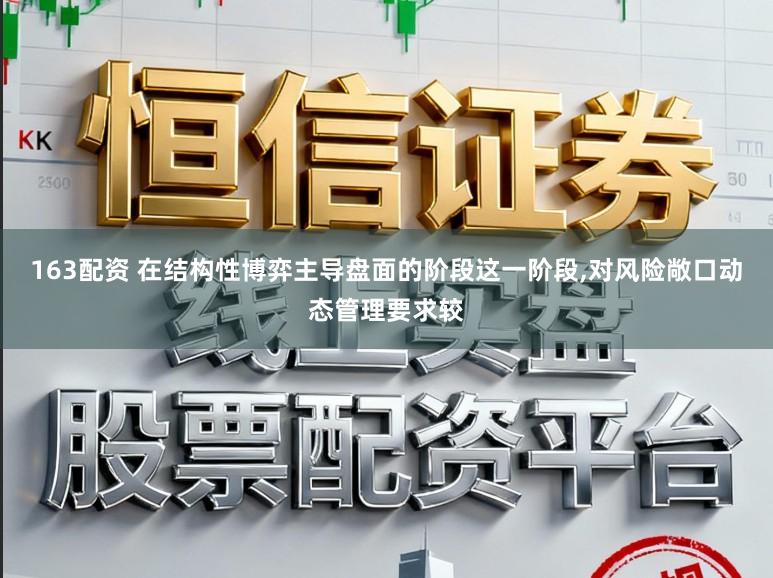 163配资 在结构性博弈主导盘面的阶段这一阶段,对风险敞口动态管理要求较