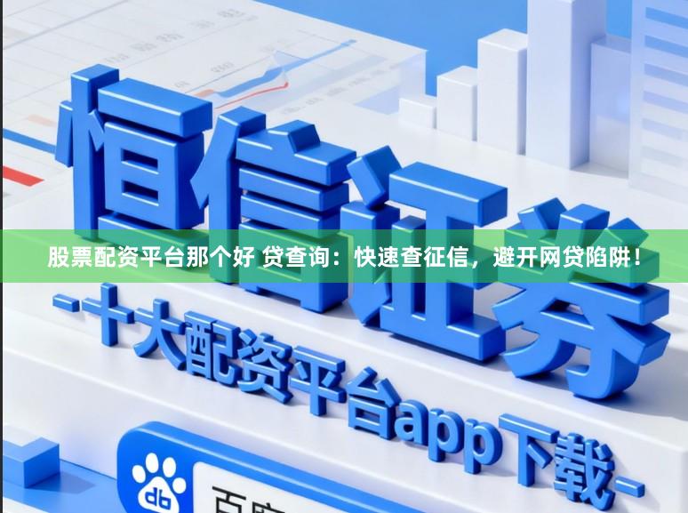 股票配资平台那个好 贷查询：快速查征信，避开网贷陷阱！